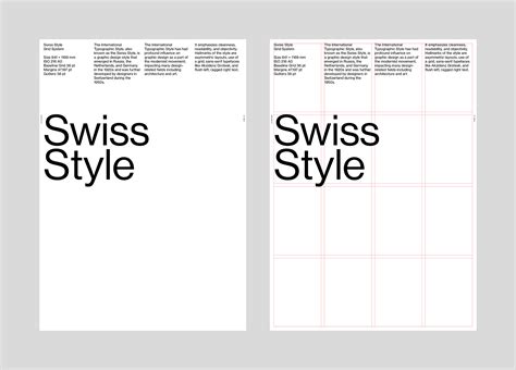 Swiss Style Poster Grid System and Style Sheets - layout example\n (5) | Images :: Behance