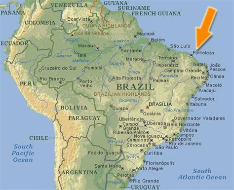 Fortaleza mapa de brasil - Donde está la Fortaleza de brasil en un mapa (Ceará - Brasil)