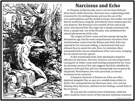 Narcissus and Echo: Greek and Roman Mythology Series for Middle and High School | Made By Teachers