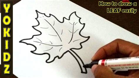 how to draw a leaf easy - Carmela Cline