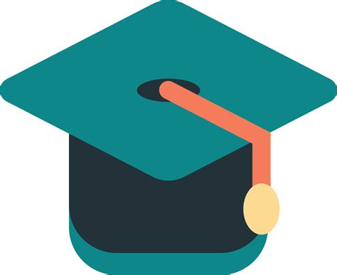 degree cap illustration in minimal style 14869253 Vector Art at Vecteezy