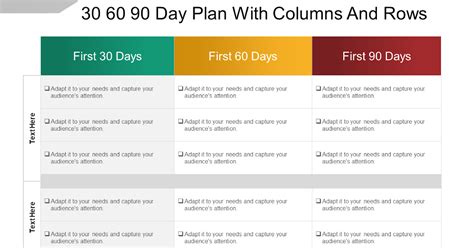 10 90 Day Plan Template For New Manager - Free Graphic Design Templates