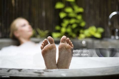 Relaxing In Hot Tub High-Res Stock Photo - Getty Images