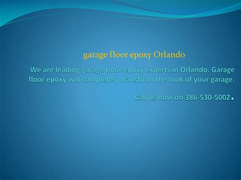 PPT - Garage Floor Epoxy in Orlando PowerPoint Presentation, free download - ID:7208991