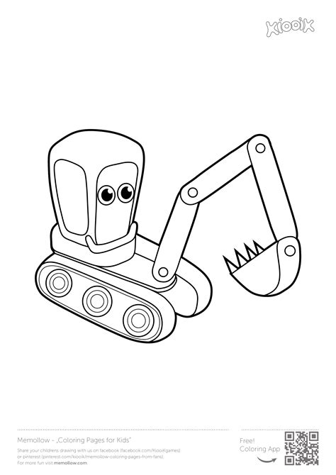 "Excavator" #memollow to print #coloring pages for #kids printables ...