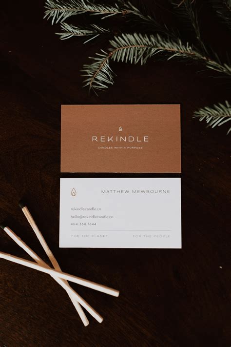 Branding: Rekindle Candle Co. — rhemadesign.co | Candle business, Candle branding, Business card ...