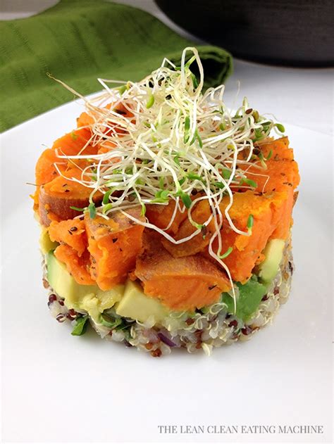 Quinoa, Avocado and Sweet Potato Timbale - The Lean Clean Eating Machine