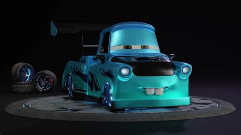 ArtStation - "Tokyo Mater" 🐉 from movie Cars || By Tanmay