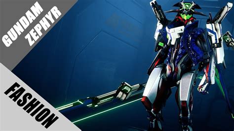 Warframe | Fashion Frame | Zephyr Prime : Inspired by Exia Gundam - YouTube