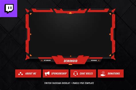 Twitch Facecam Overlay V9 von micromove auf Envato Elements