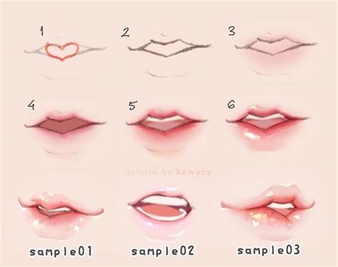 How To Draw Lips Anime - Howto Techno