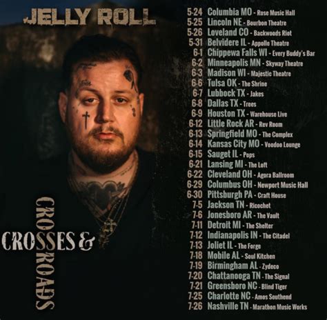 Jelly Roll Releases Two New Albums, and dates for the “Crosses and Crossroads” Tour | Faygoluvers