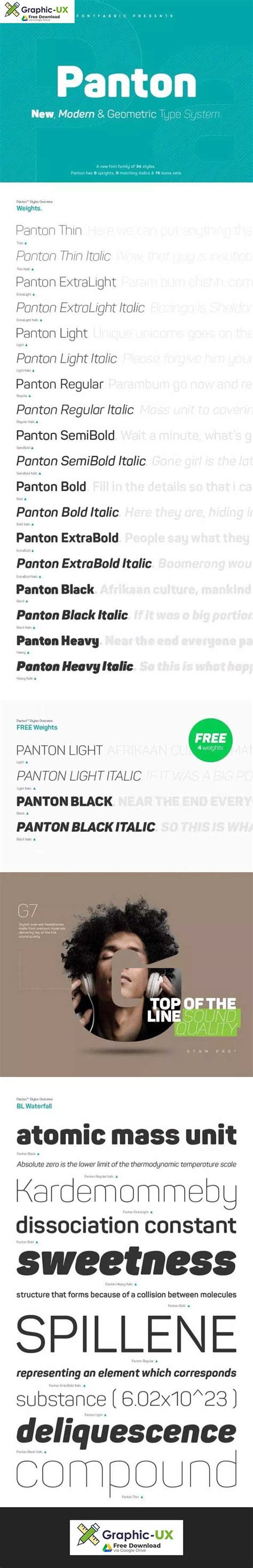 Panton Font Family – GraphicUX