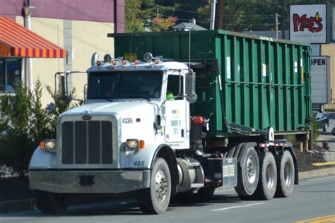 Waste Management Peterbilt 367 Roll-off | Trucks, Buses, & Trains by granitefan713 | Flickr