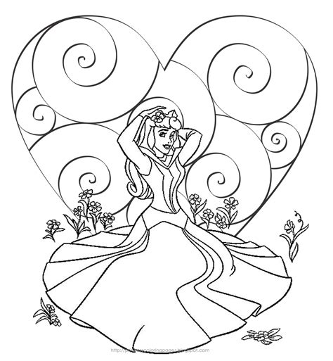 Printable Coloring Pages Disney Princess