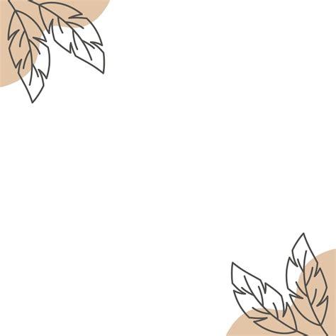 Premium Vector | Aesthetic boho leaves corner decoration