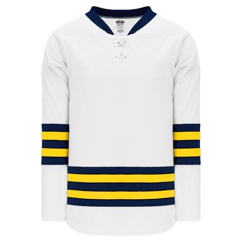 H550B-MIC789B University of Michigan Blank Hockey Jerseys ...