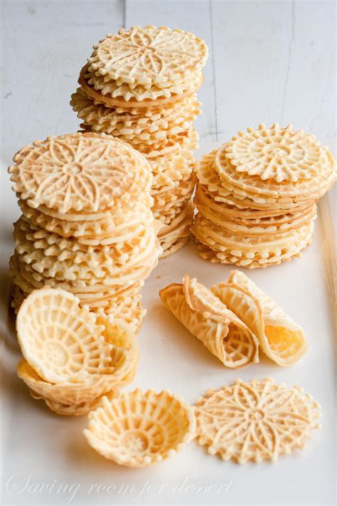 Pizzelles - Saving Room for Dessert | Pizzelle cookies, Waffle cookies ...