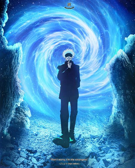 Gojo Satoru Jjk, aesthetic, anime, anime edit, blue, gojo satoru, jjk ...