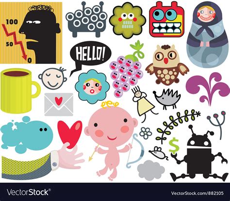 Cartoon mix Royalty Free Vector Image - VectorStock