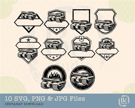 Tank Svg Bundle, Military Tank SVG , Army Tank Svg, United States Army Svg, Tank Silhouette, War ...