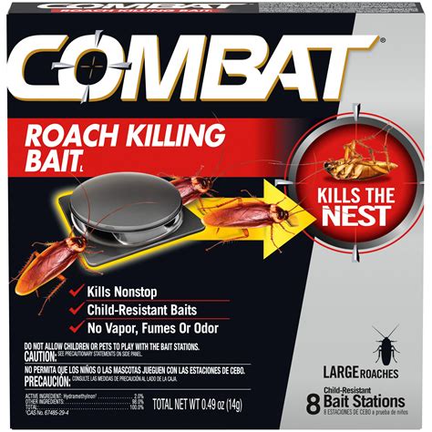 Buy CombatRoach Killing Bait, Roach Bait Station For Large Roaches ...