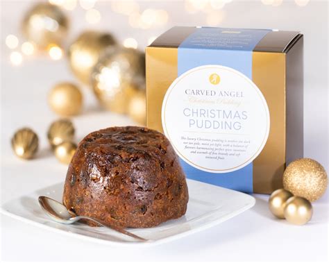 Carved Angel Traditional Christmas Pud Carved Angel Puddings