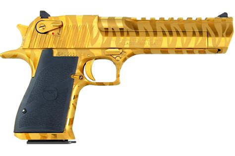 Magnum Research Desert Eagle .44 Mag Mark XIX Titanium Gold with Tiger ...