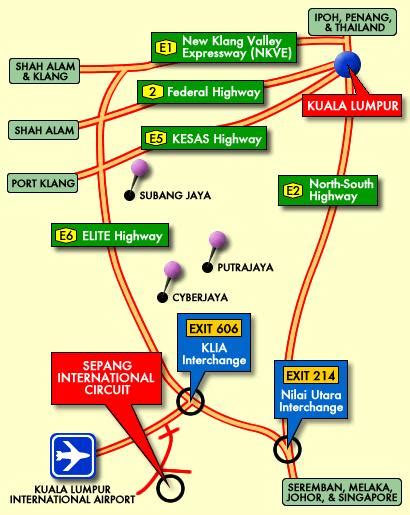 Sepang international circuit map peta - New Malaxi