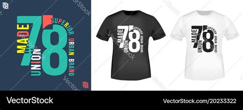 T-shirt print design Royalty Free Vector Image