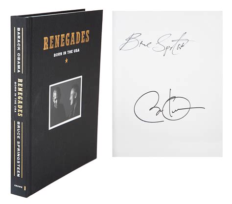 Barack Obama and Bruce Springsteen Signed Book | RR Auction