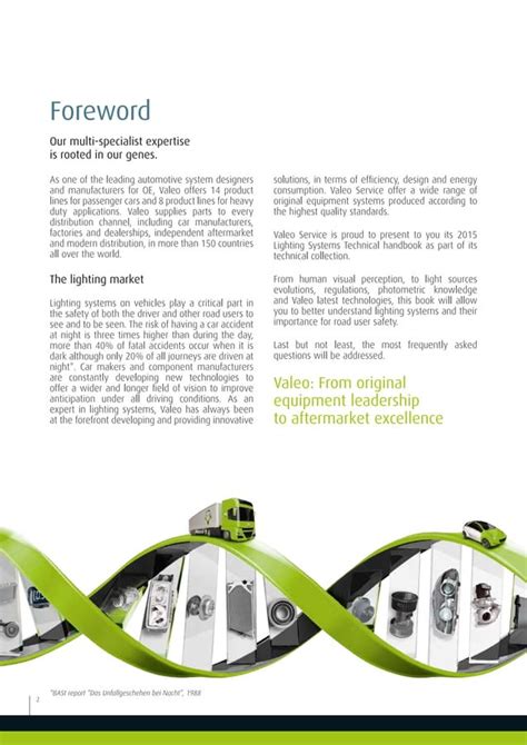 Valeo Lighting Systems From light to advanced vision technologies valeoscope technical handbook ...