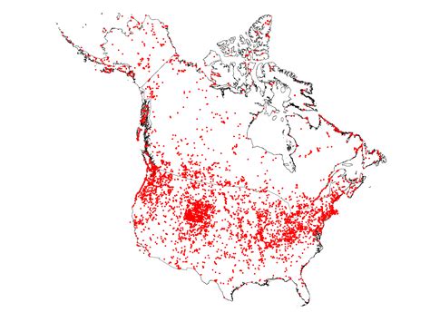 Population Density Map Of North America – Interactive Map