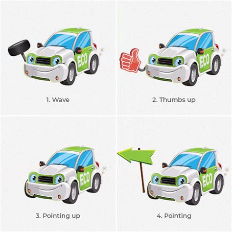 Electric Car Cartoon Animated GIFs | GraphicMama