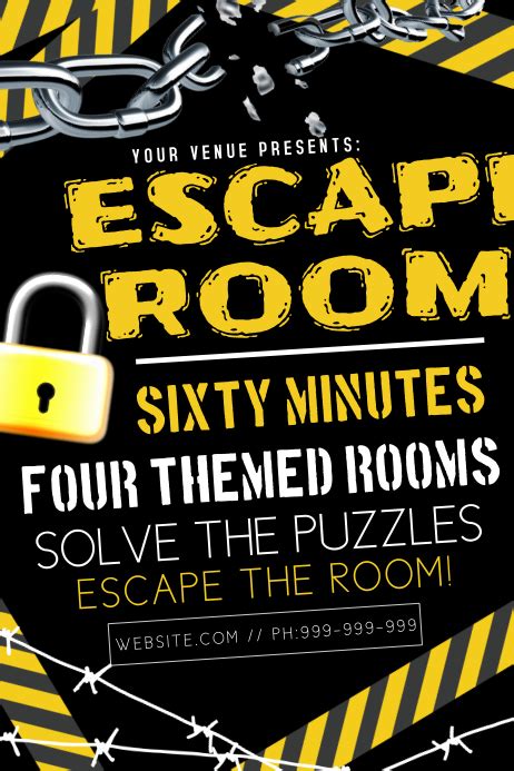 Copy of Escape Room Poster | PosterMyWall