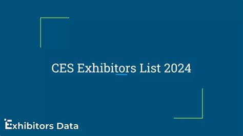 PPT - CES Exhibitors List 2024 PowerPoint Presentation, free download ...