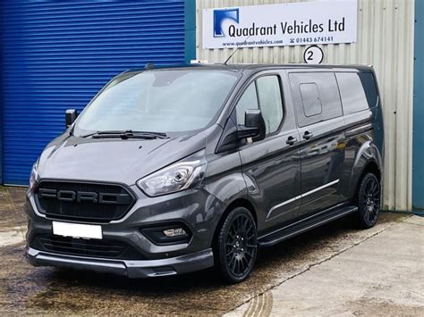 Grey Ford Transit Custom DCIV 185ps Auto Q Sport by Quadrant Vehicles -2