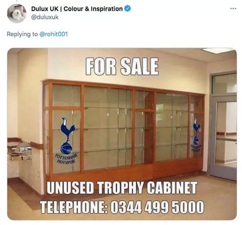 New Tottenham sponsor Dulux brutally mock club just minutes after ...