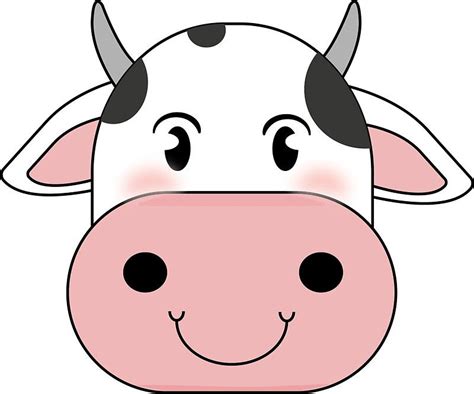 Cow Face Drawing Cartoon | Drawing Ideas