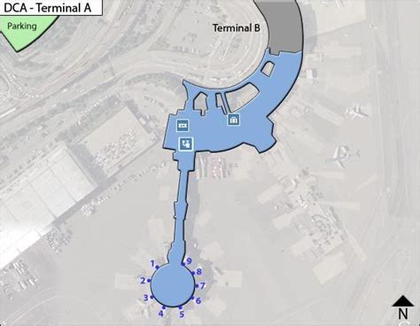 Reagan National Airport Parking Map