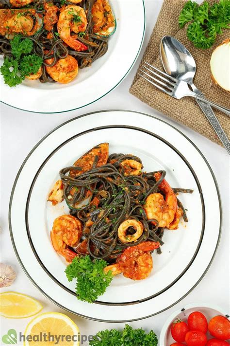 Squid Ink Seafood Pasta: an Elegant and Satisfying Seafood Party