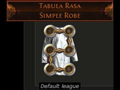 Path of Exile Tabula Rasa raw drop - YouTube