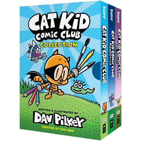 Cat Kid Comic Club (Cat Kid Comic Club Book 3) Book Collection by Dav Pilkey | BIG W