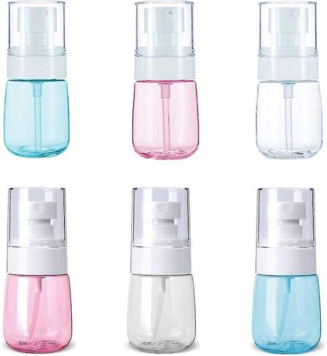 Travel Bottle Set, 6 Piece Air Travel Bottling Cosmetic Liquid Containers, Refillable Travel ...