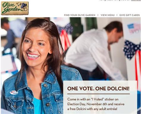 I Voted Sticker Deals 2012: Get a free Dolcini Nov. 6 at Olive Garden | AL.com