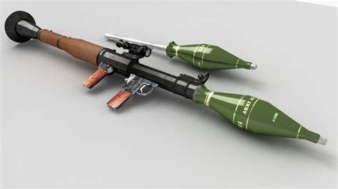 Rpg-7 Rocket launcher 3D model | CGTrader