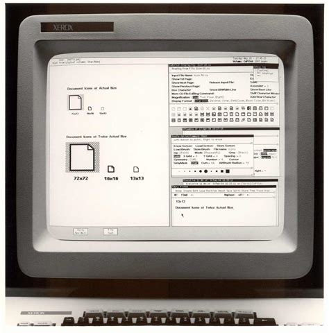 Digibarn: Xerox Star 8010 Interfaces, high quality polaroids (1981)