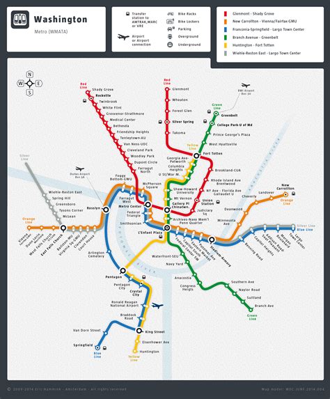 Printable Washington Dc Metro Map