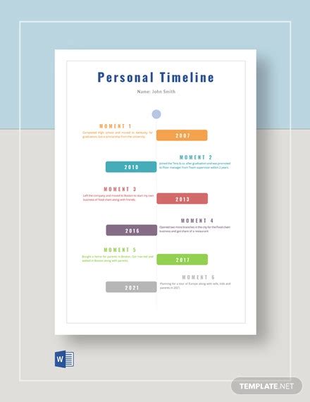 Personal Timeline - 27+ Examples, Format, How To Make, Pdf