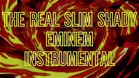 The Real Slim Shady Instrumental - YouTube